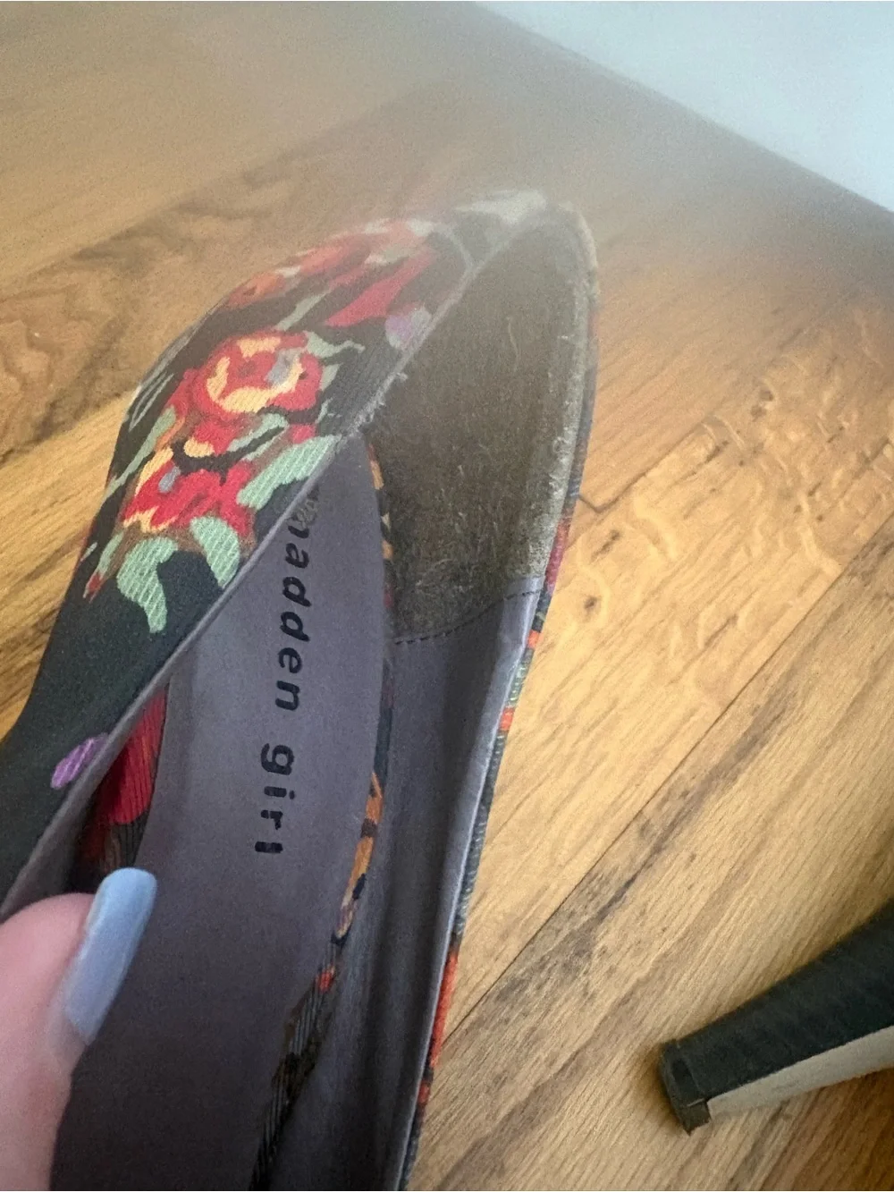 **3 for $20!!** Madden Girl Floral Peep-toe Heels 9.5